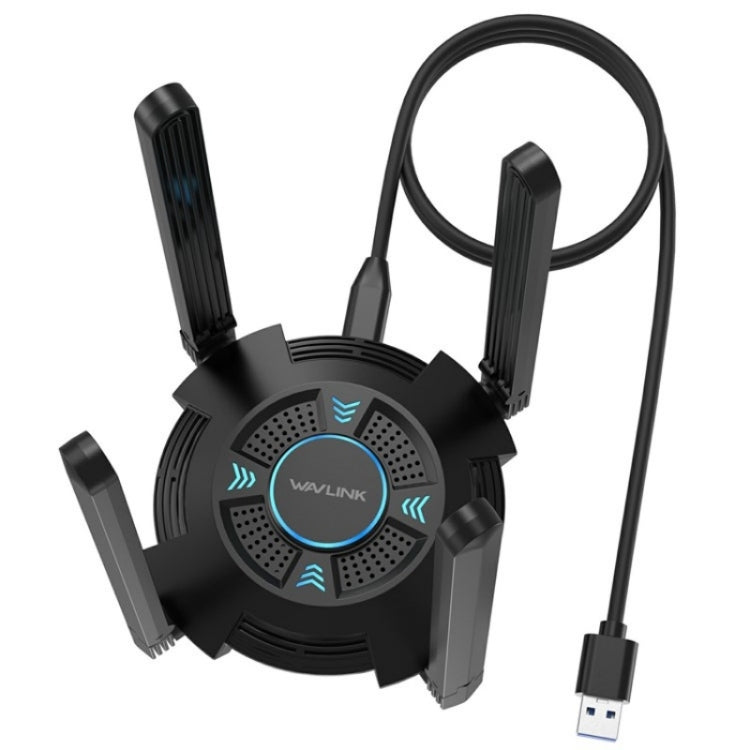 WAVLINK WN695X2 AX5400 USB WiFi 6 Dongle 4 Antennas Receiver Tri-Band Wireless Adapter - free shipping - PMC Jewellery - Order now!