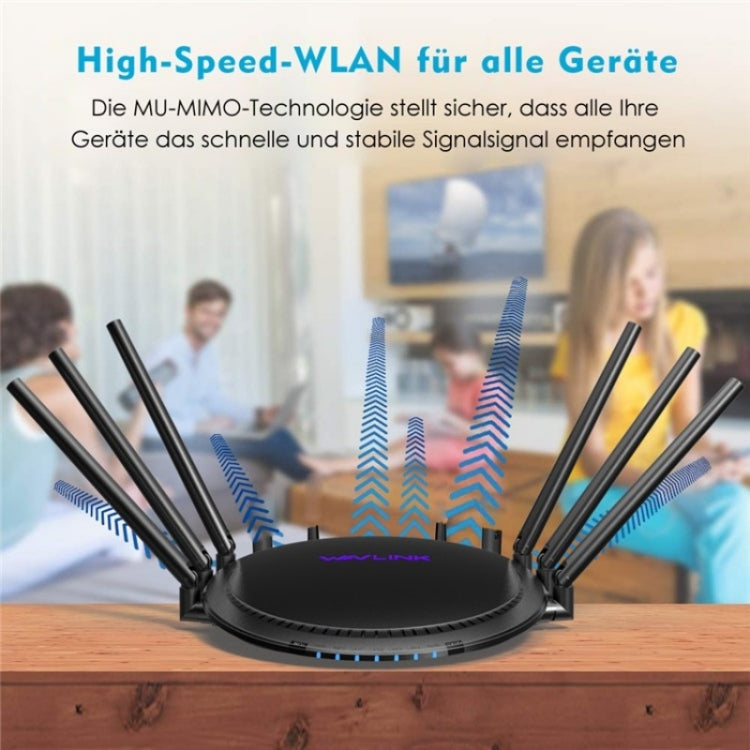 WAVLINK WN531A6 Dual Band Wireless Repeater AC2100 Gigabit Ethernet Port WiFi Router, Plug:AU Plug - free shipping - PMC Jewellery - Order now!