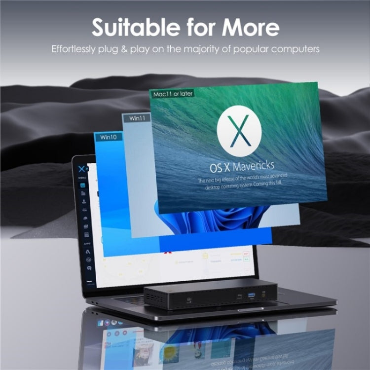WAVLINK UTD22 Support 96W Laptop Charging USB4 Docking Station Dual Monitor USB-C Hub(US Plug) - free shipping - PMc TechLife - Order now!