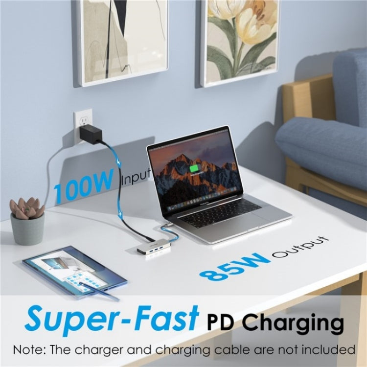 WAVLINK UHP3416 7-in-1 PD100W Charging SD / TF Card Reader 4K HD Type-C Docking Station(Black) - free shipping - PMC Jewellery - Order now!