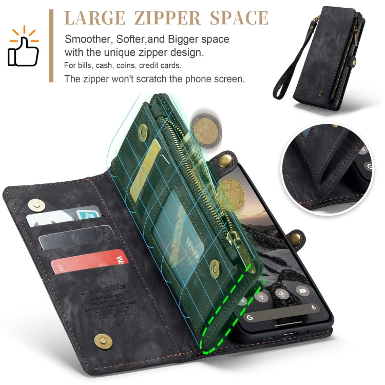 For Google Pixel 9 / 9 Pro CaseMe 008 Detachable Multifunctional Leather Phone Case(Black) - free shipping - PMC Jewellery - Order now!