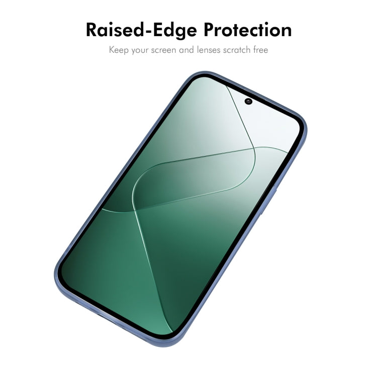 For Xiaomi 14 ENKAY Hat-Prince Translucent Matte TPU Phone Case with Lens Film(White) - free shipping - PMC Jewellery - Order now!