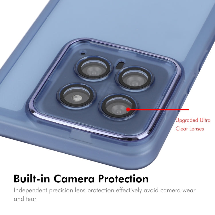 For Xiaomi 14 ENKAY Hat-Prince Translucent Matte TPU Phone Case with Lens Film(White) - free shipping - PMC Jewellery - Order now!