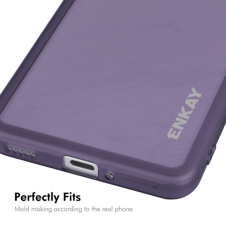For Redmi K70 / K70 Pro ENKAY Hat-Prince Translucent Matte TPU Phone Case with Lens Film(White) - free shipping - PMC Jewellery - Order now!
