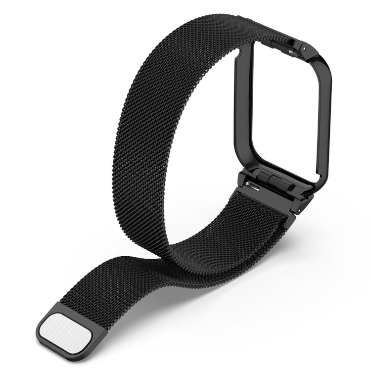 For Xiaomi Mi Band 8 Pro Metal Frame + Milan Magnetic Stainless Steel Integrated Watch Band(Silver) - free shipping - PMC TechLife - Order now!