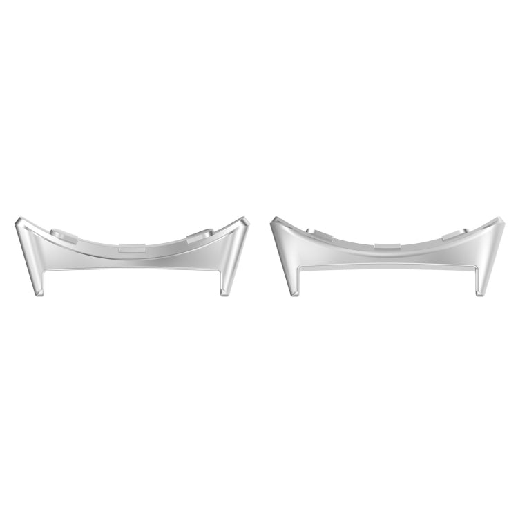 For Google Pixel Watch 3 45mm 1 Pair Stainless Steel Metal Watch Band Connector(Silver) - Other by PMc TechLife | Online Shopping South Africa | PMc TechLife | Buy Now Pay Later Mobicred