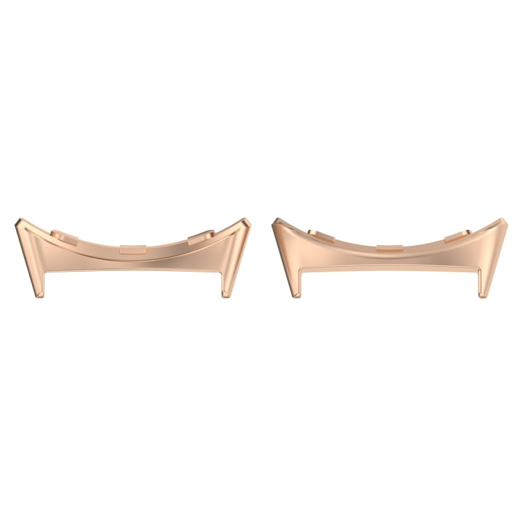 For Google Pixel Watch 3 41mm 1 Pair Stainless Steel Metal Watch Band Connector(Rose Gold) - free shipping - PMc TechLife - Order now!