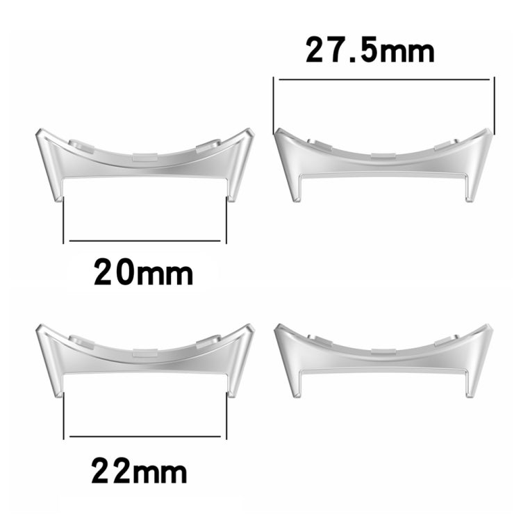 For Google Pixel Watch 3 45mm 1 Pair Stainless Steel Metal Watch Band Connector(Rose Gold) - free shipping - PMc TechLife - Order now!