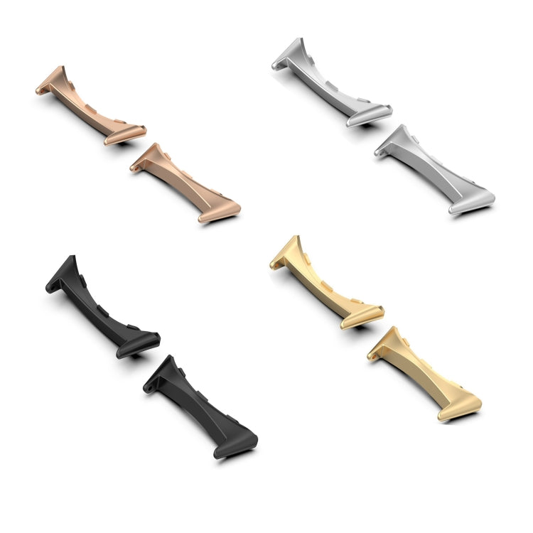 For Google Pixel Watch 3 41mm 1 Pair Stainless Steel Metal Watch Band Connector(Black) - free shipping - PMc TechLife - Order now!