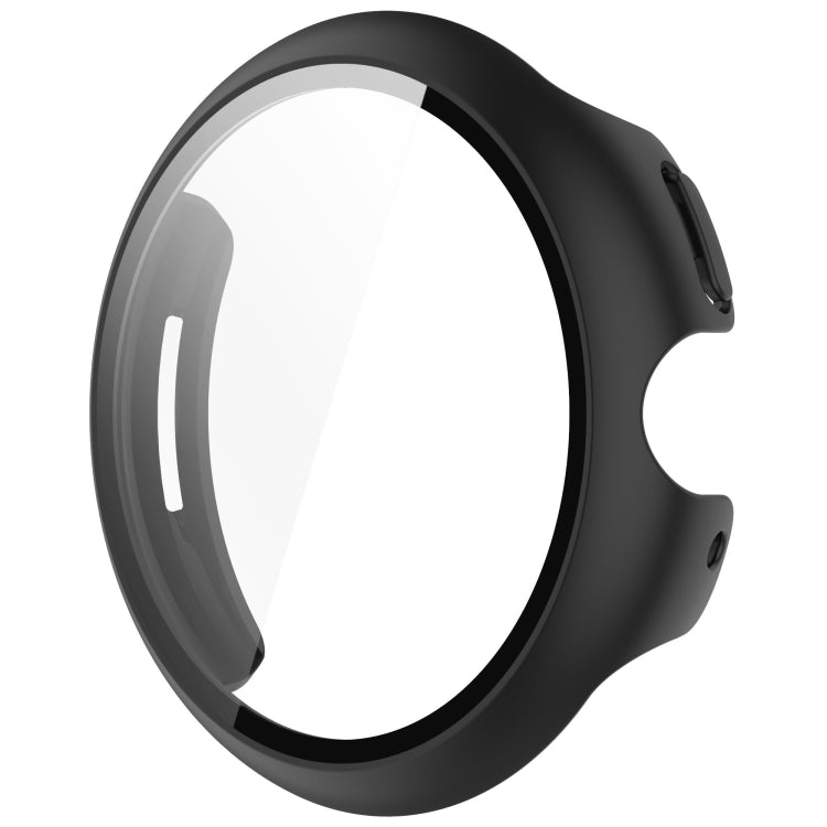 For Google Pixel Watch 3 41mm PC + Tempered Film Integrated Watch Protective Case(Black) - Watch Cases by PMC TechLife | Online Shopping South Africa | PMC TechLife | Buy Now Pay Later Mobicred