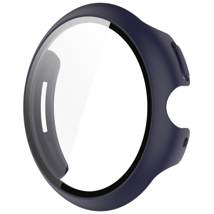 For Google Pixel Watch 3 45mm PC + Tempered Film Integrated Watch Protective Case(Midnight Blue) - Watch Cases by PMC TechLife | Online Shopping South Africa | PMC TechLife | Buy Now Pay Later Mobicred