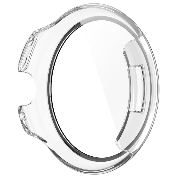 For Google Pixel Watch 3 45mm PC + Tempered Film Integrated Watch Protective Case(Transparent) - Watch Cases by PMC TechLife | Online Shopping South Africa | PMC TechLife | Buy Now Pay Later Mobicred