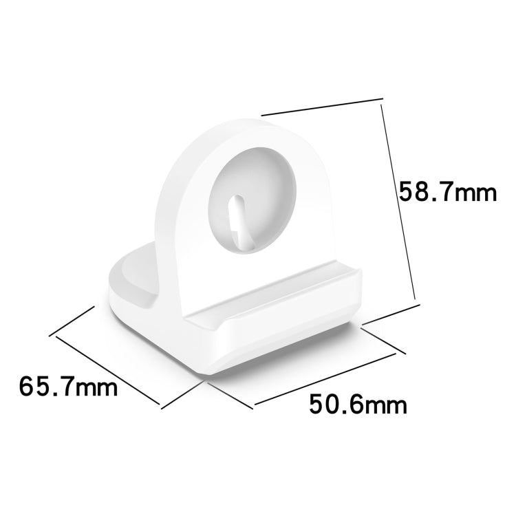 For Google Pixel Watch 3 41 / 45mm Smart Watch Silicone Charging Holder with Charging Cable(White) - Other by PMC TechLife | Online Shopping South Africa | PMC TechLife | Buy Now Pay Later Mobicred