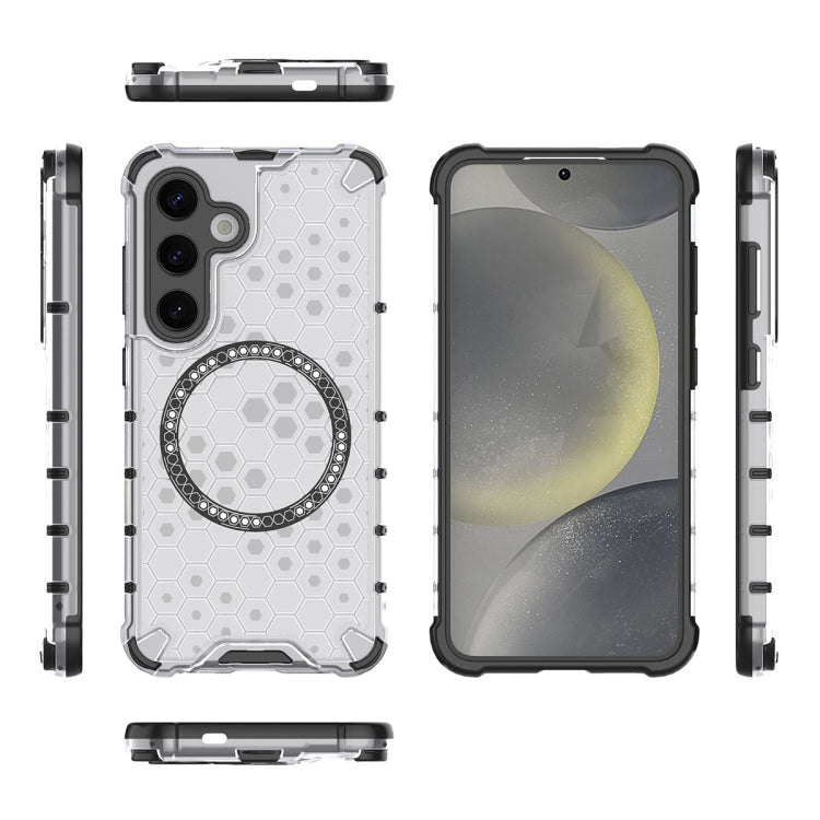 For Samsung Galaxy S24 5G ENKAY Hat-Prince Honeycomb MagSafe Shockproof Phone Case with 0.18mm Film(Green) - free shipping - PMC Jewellery - Order now!