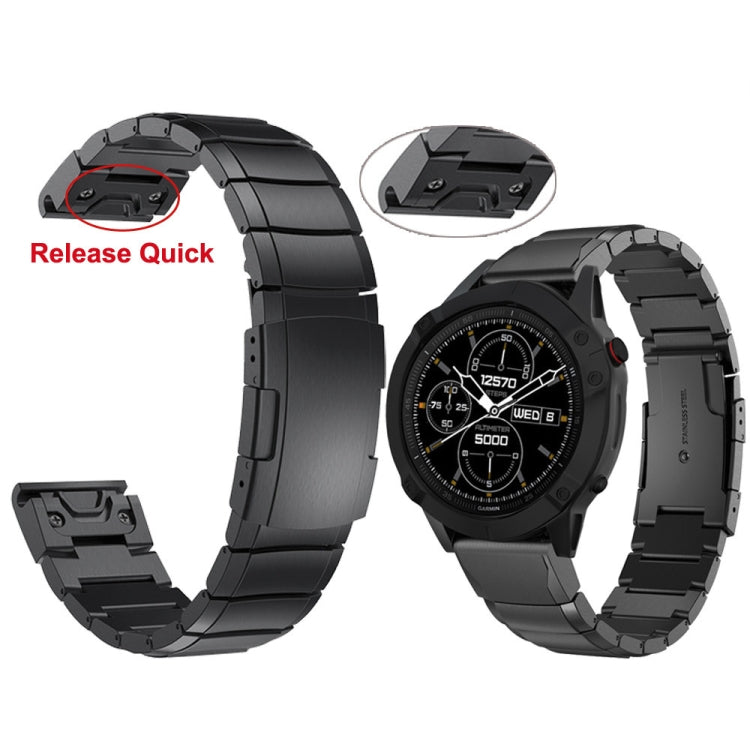 For Garmin MARQ Commander Tortoise Shell 22mm Stainless Steel Watch Band(Gold) - free shipping - PMC TechLife - Order now!