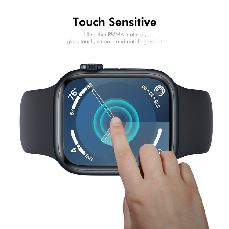 For Apple Watch Series 10 42mm 2pcs ENKAY 3D Full Coverage Soft PC Edge PMMA HD Screen Film - Screen Protector by ENKAY | Online Shopping South Africa | PMC TechLife | Buy Now Pay Later Mobicred