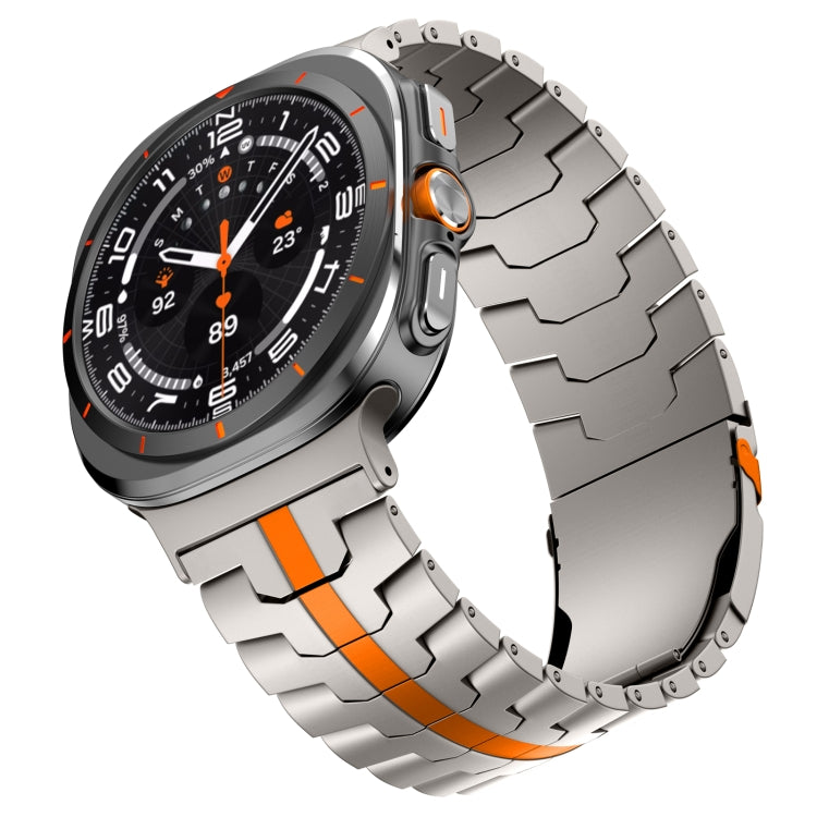 For Samsung Galaxy Watch Ultra 47mm Titanium Alloy Metal Watch Band(Titanium Orange) - free shipping - PMC TechLife - Order now!