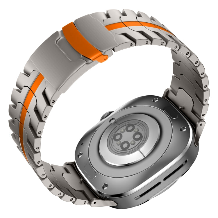 For Samsung Galaxy Watch Ultra 47mm Titanium Alloy Metal Watch Band(Titanium Orange) - free shipping - PMC TechLife - Order now!