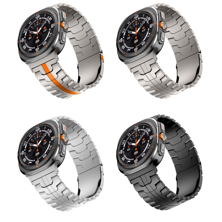 For Samsung Galaxy Watch Ultra 47mm Titanium Alloy Metal Watch Band(Black) - free shipping - PMC TechLife - Order now!