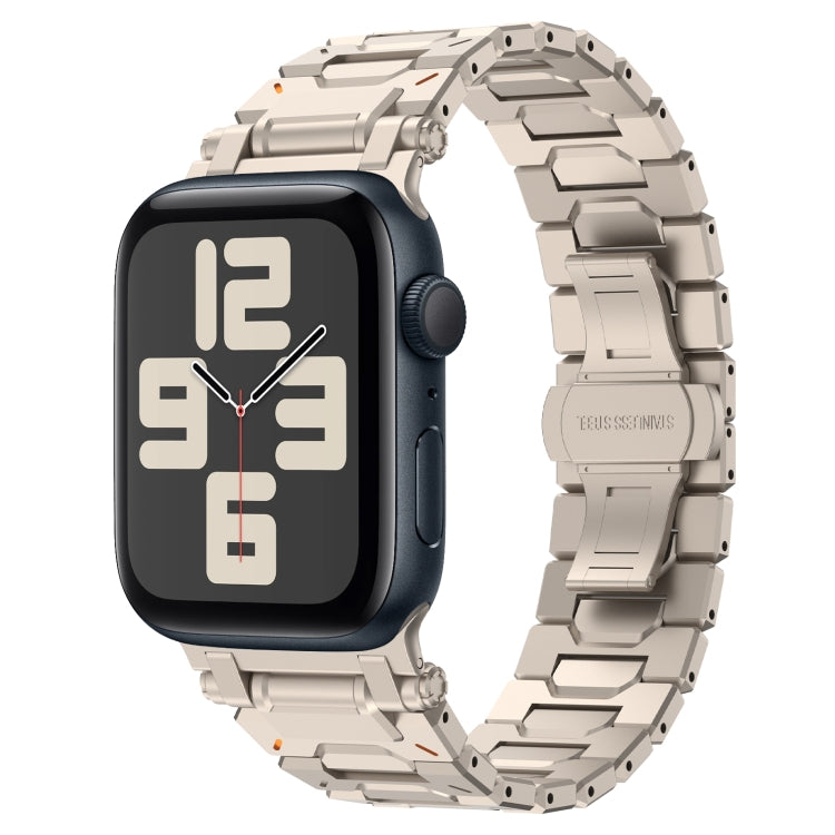 For Apple Watch SE 2023 44mm Pathfinder Stainless Steel Metal Watch Band(Titanium Color) - free shipping - PMC TechLife - Order now!