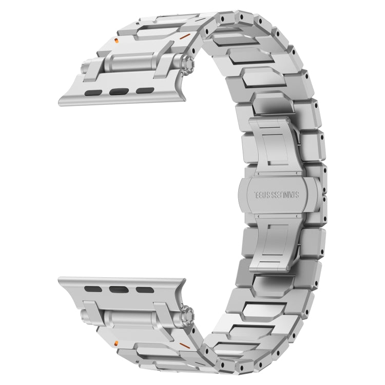 For Apple Watch SE 2023 44mm Pathfinder Stainless Steel Metal Watch Band(Silver) - free shipping - PMC TechLife - Order now!