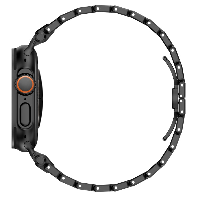 For Apple Watch Ultra 2 49mm Pathfinder Stainless Steel Metal Watch Band(Black) - free shipping - PMC TechLife - Order now!