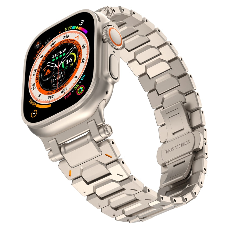 For Apple Watch Ultra 2 49mm Pathfinder Stainless Steel Metal Watch Band(Titanium Color) - free shipping - PMC TechLife - Order now!