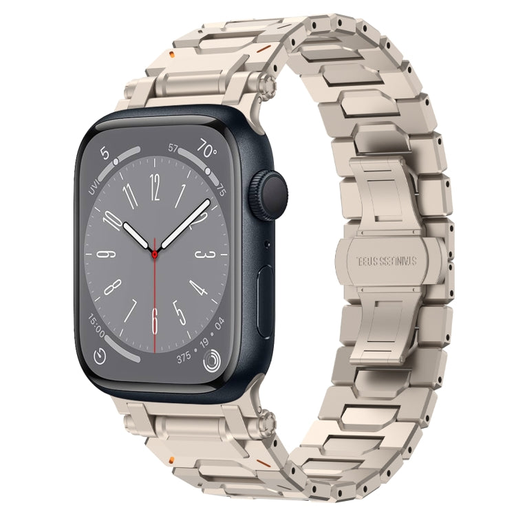 For Apple Watch Series 8 45mm Pathfinder Stainless Steel Metal Watch Band(Titanium Color) - free shipping - PMC TechLife - Order now!