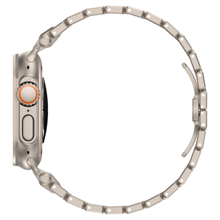 For Apple Watch Series 8 45mm Pathfinder Stainless Steel Metal Watch Band(Titanium Color) - free shipping - PMC TechLife - Order now!