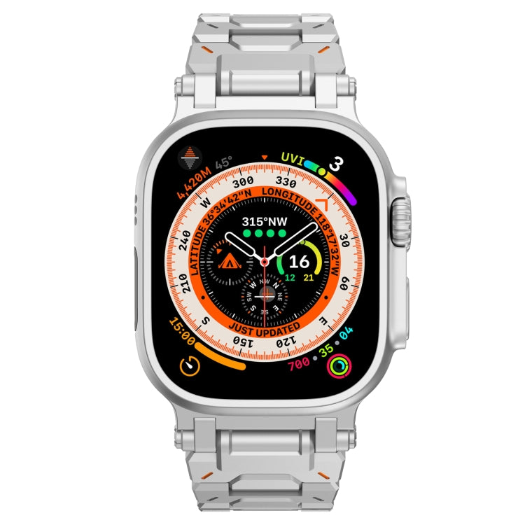 For Apple Watch Series 7 45mm Pathfinder Stainless Steel Metal Watch Band(Silver) - free shipping - PMC TechLife - Order now!