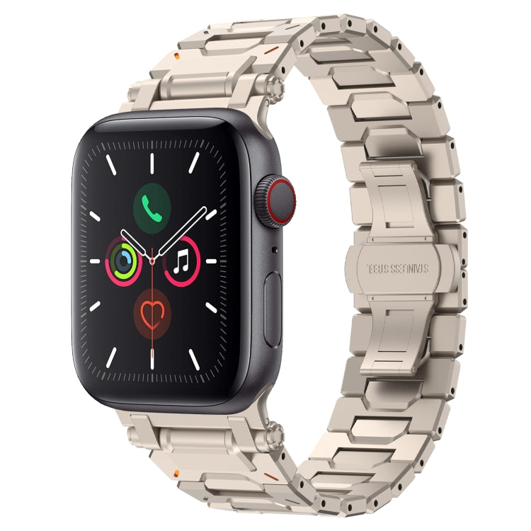 For Apple Watch Series 4 44mm Pathfinder Stainless Steel Metal Watch Band(Titanium Color) - free shipping - PMC TechLife - Order now!