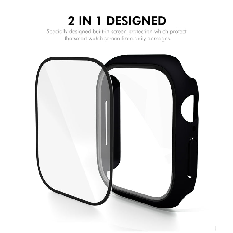 For Apple Watch Series 10 46mm ENKAY Hat-Prince PC Tempered Glass Film Integrated Watch Case(Pink) - free shipping - PMc TechLife - Order now!