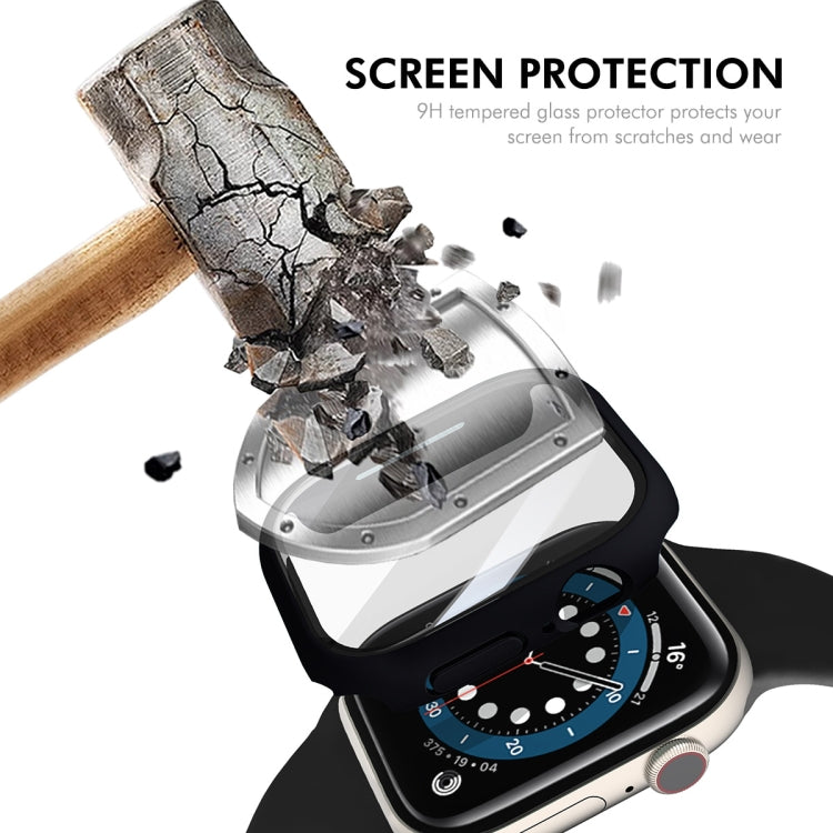 For Apple Watch Series 10 42mm ENKAY Hat-Prince PC Tempered Glass Film Integrated Watch Case(White) - free shipping - PMc TechLife - Order now!