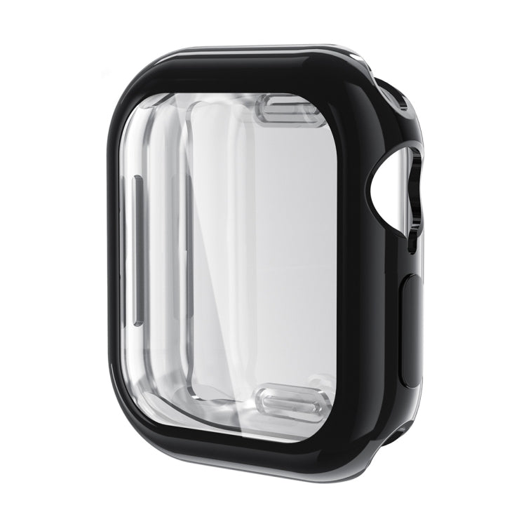 For Apple Watch Series 10 42mm ENKAY Hat-Prince Electroplated Soft TPU Case with Screen Film(Black) - free shipping - PMc TechLife - Order now!