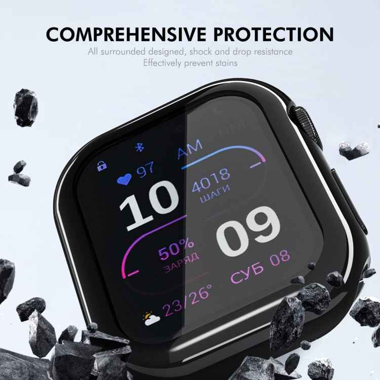 For Apple Watch Series 10 42mm ENKAY Hat-Prince Electroplated Soft TPU Case with Screen Film(Transparent) - free shipping - PMc TechLife - Order now!