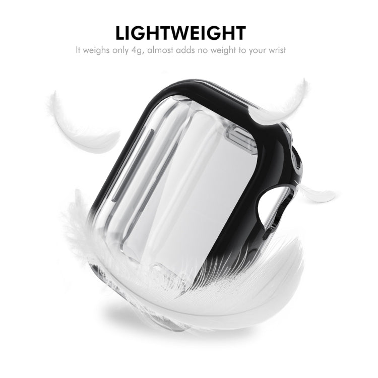 For Apple Watch Series 10 42mm ENKAY Hat-Prince Electroplated Soft TPU Case with Screen Film(Transparent) - free shipping - PMc TechLife - Order now!