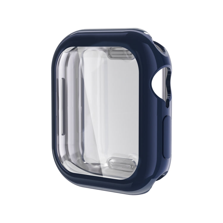 For Apple Watch Series 10 46mm Full Coverage TPU Electroplated Watch Case(Midnight Blue) - Watch Cases by PMC TechLife | Online Shopping South Africa | PMC TechLife | Buy Now Pay Later Mobicred