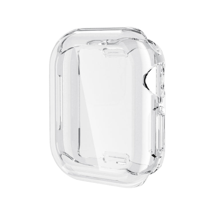 For Apple Watch Series 10 42mm Full Coverage TPU Electroplated Watch Case(Transparent) - Watch Cases by PMC TechLife | Online Shopping South Africa | PMC TechLife | Buy Now Pay Later Mobicred