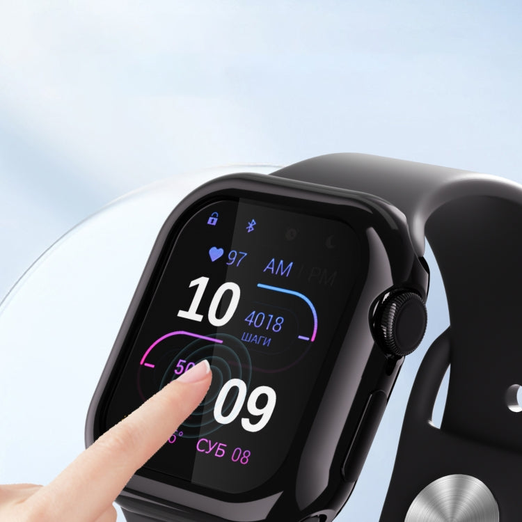 For Apple Watch Series 10 46mm Full Coverage TPU Electroplated Watch Case(Transparent) - Watch Cases by PMC TechLife | Online Shopping South Africa | PMC TechLife | Buy Now Pay Later Mobicred