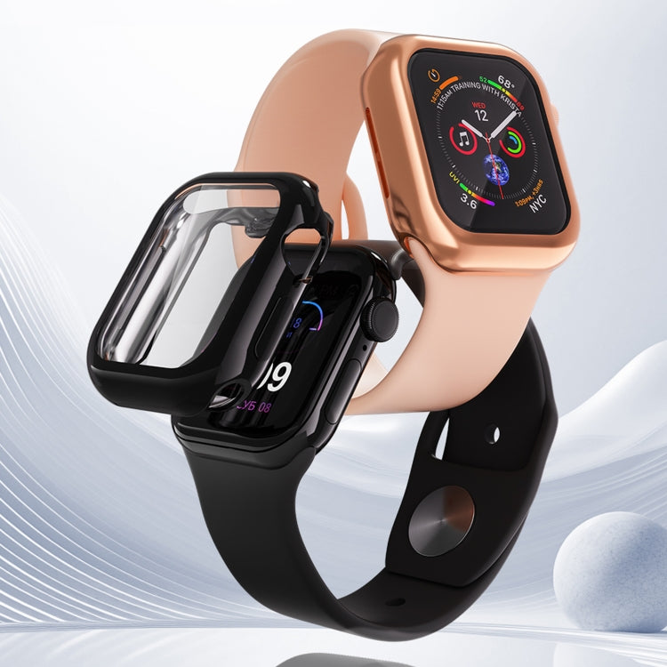 For Apple Watch Series 10 46mm Full Coverage TPU Electroplated Watch Case(Transparent) - Watch Cases by PMC TechLife | Online Shopping South Africa | PMC TechLife | Buy Now Pay Later Mobicred