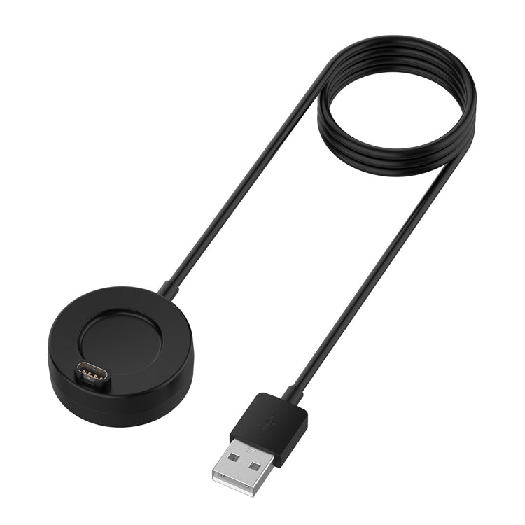 For Garmin Fenix 8 AMOLED / Vivoactive 6 USB Interface Disc Base Smart Watch Charging Cable, Length: 1m(Black) - free shipping - PMC TechLife - Order now!
