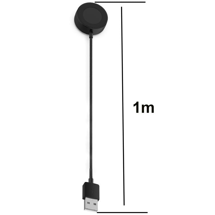 For Garmin Fenix 8 AMOLED / Vivoactive 6 USB Interface Disc Base Smart Watch Charging Cable, Length: 1m(Black) - free shipping - PMC TechLife - Order now!