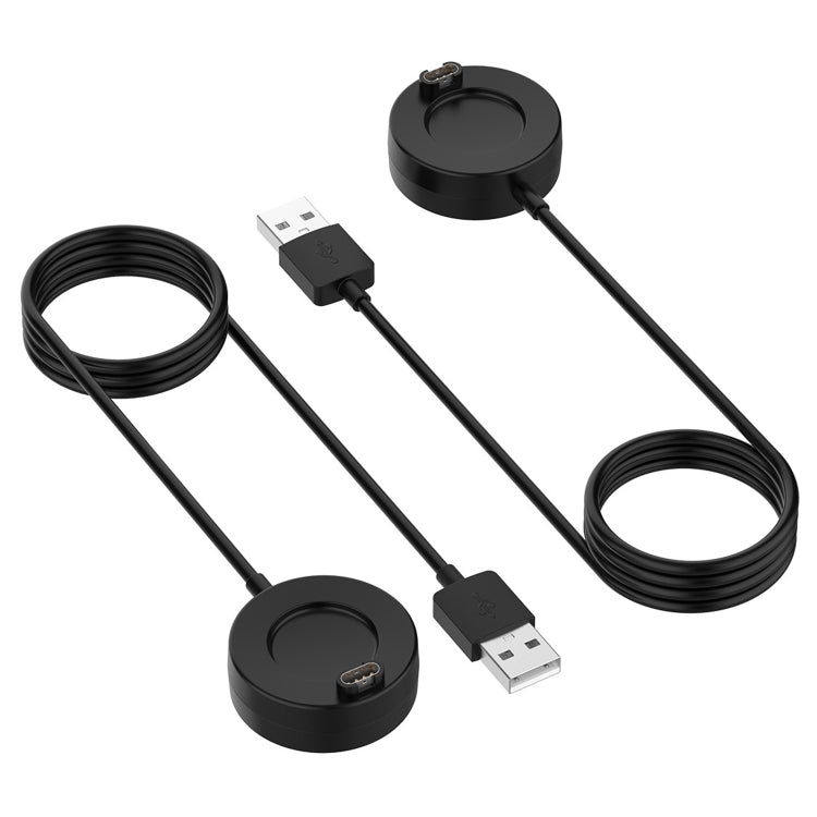 For Garmin Fenix 8 AMOLED / Vivoactive 6 USB Interface Disc Base Smart Watch Charging Cable, Length: 1m(Black) - free shipping - PMC TechLife - Order now!