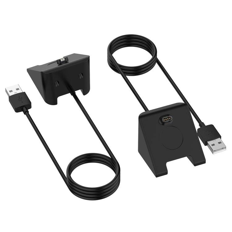 For Garmin Fenix 8 AMOLED USB Interface Vertical Watch Charger, Length: 1m(Black) - Charger by PMC TechLife | Online Shopping South Africa | PMC TechLife | Buy Now Pay Later Mobicred