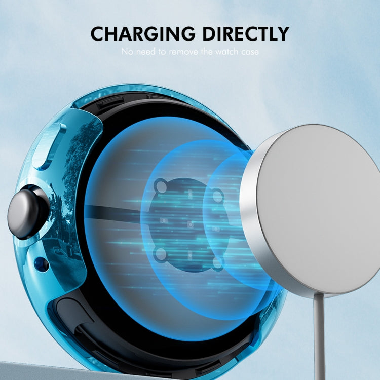 For Google Pixel Watch 3 45mm ENKAY Hat-Prince Full Coverage Electroplated Soft TPU Case with Screen Protection(Silver) - free shipping - PMc TechLife - Order now!