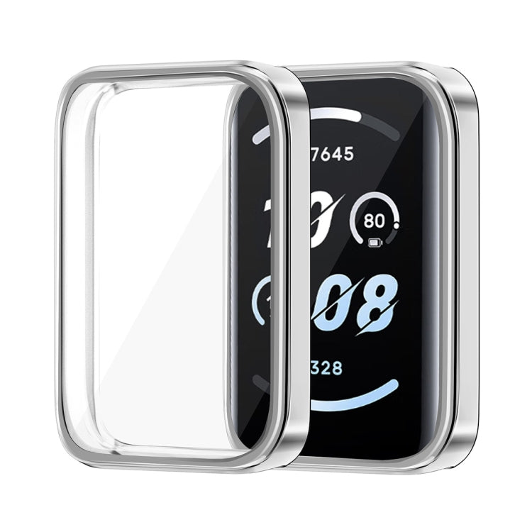 For Honor Band 9 ENKAY Hat-Prince Full Coverage Electroplated Soft TPU Case with Screen Protection(Silver) - free shipping - PMc TechLife - Order now!