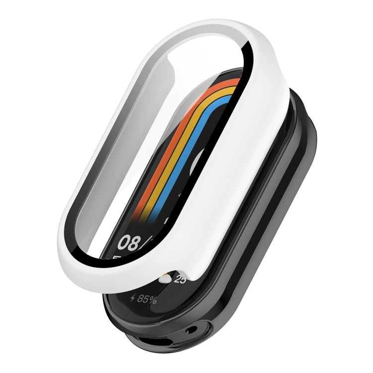 For Xiaomi Smart Band 9 / 9 NFC ENKAY Hat-Prince PC Frame Watch Protective Case with Tempered Film(White) - free shipping - PMc TechLife - Order now!