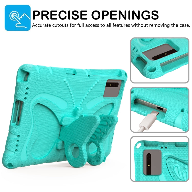 For Lenovo Tab M11 / Xiaoxin Pad 11 2024 Butterfly Bracket EVA Shockproof Tablet Case(Mint Green) - Lenovo by PMC Jewellery | Online Shopping South Africa | PMC Jewellery | Buy Now Pay Later Mobicred