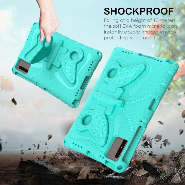 For Lenovo Tab M11 / Xiaoxin Pad 11 2024 Butterfly Bracket EVA Shockproof Tablet Case(Mint Green) - Lenovo by PMC Jewellery | Online Shopping South Africa | PMC Jewellery | Buy Now Pay Later Mobicred