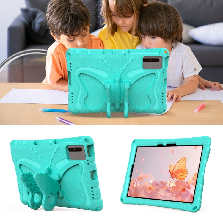 For Lenovo Tab M11 / Xiaoxin Pad 11 2024 Butterfly Bracket EVA Shockproof Tablet Case(Mint Green) - Lenovo by PMC Jewellery | Online Shopping South Africa | PMC Jewellery | Buy Now Pay Later Mobicred